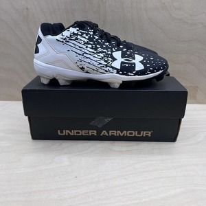 Under Armour Boys Leadoff Low RM Jr 1278754-011 Black Baseball Cleats Size 3.5